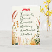 Clergy Appreciation Day Thanks Custom Name Kaart (Gele Bloem)