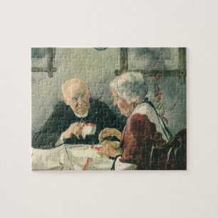 clergy, koffie of thee met een priester legpuzzel