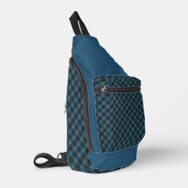 Clergy oude Schotse Tartan Print gesneden naaizak Sling Bag
