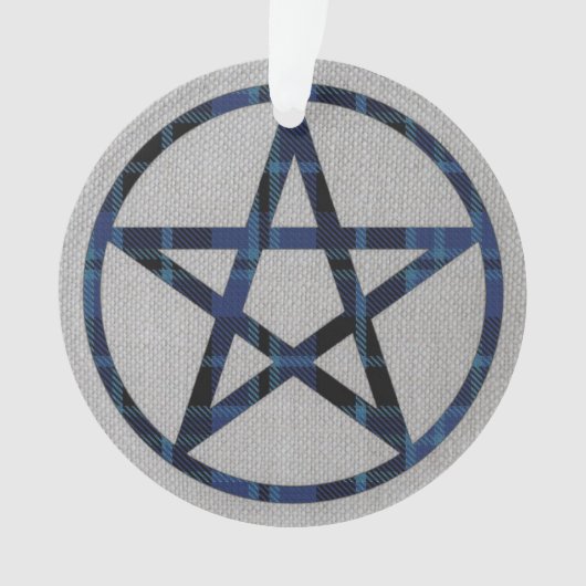 Clergy Tartan Pentacle Ornament (voorkant)