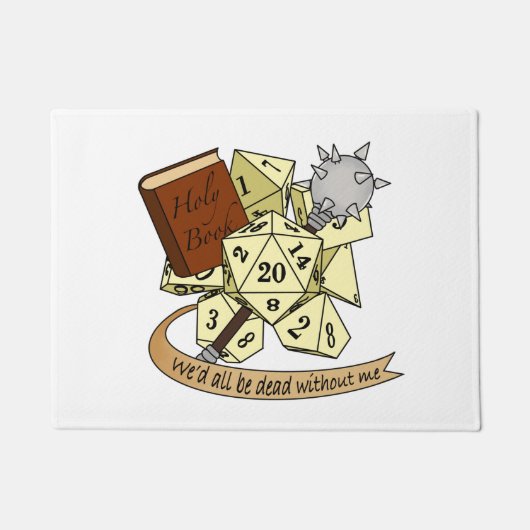 Cleric Dice Design Deurmat (Voorkant)