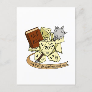 Cleric Dice Design Feestdagenkaart