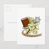 Cleric Dice Design Feestdagenkaart (Voorkant / Achterkant)