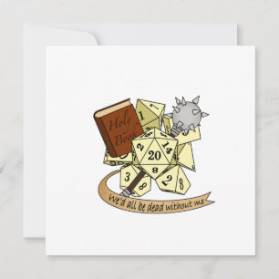Cleric Dice Design Feestdagenkaart