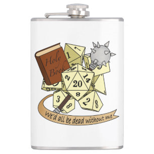 Cleric Dice Design Heupfles
