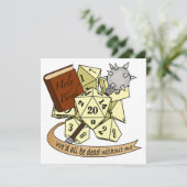 Cleric Dice Design Kaart (Staand voorkant)