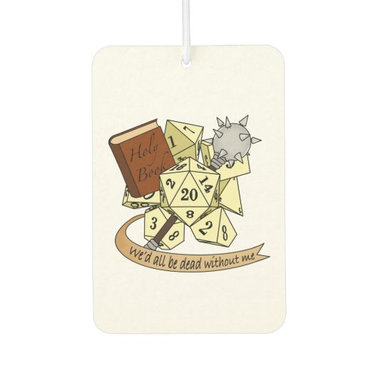 Cleric Dice Design Luchtverfrisser (Voorkant)