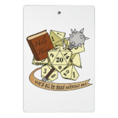 Cleric Dice Design Mini Klembord (Achterkant)