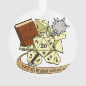 Cleric Dice Design Ornament (achterkant)