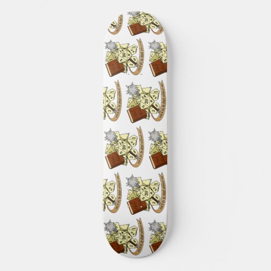 Cleric Dice Design Skateboard (Voorkant)