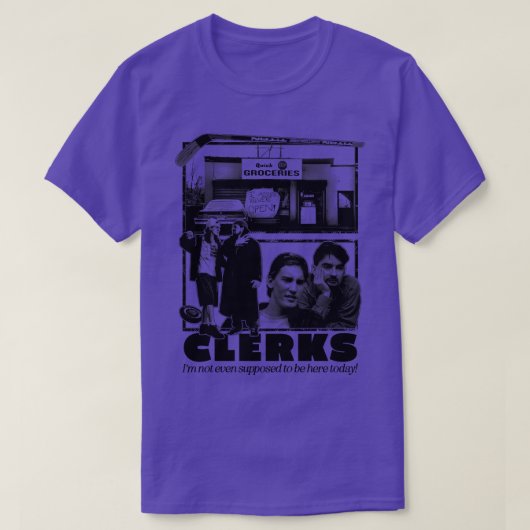Clerks 1990s Fan Design T-shirt (Design voorkant)