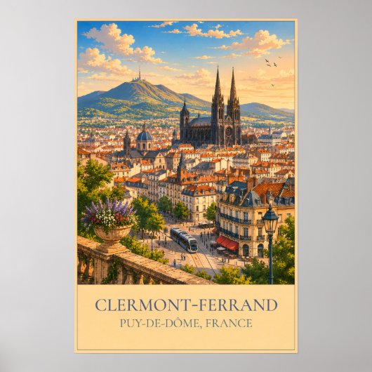 Clermont-Ferrand Poster (Voorkant)