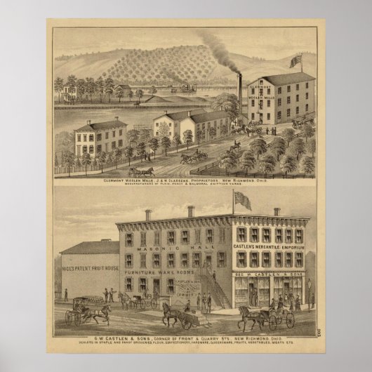 Clermont Woolen Mills Poster (Voorkant)