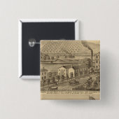 Clermont Woolen Mills Vierkante Button 5,1 Cm (Voorkant /achterkant)