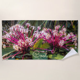 Clerodendrum Starburst Fleurs Plage Serviette