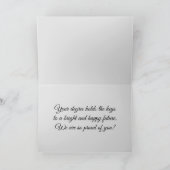 Clés de fin d'études Carte de voeux (Intérieur)