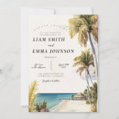 Clés de Floride, Key West, Invitation de mariage d (Devant)