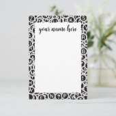 Clés de machine à écrire personnalisées Cartes pou (Debout devant)