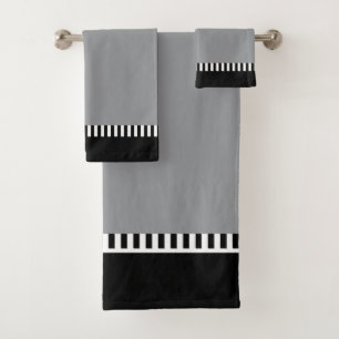 Clés de Piano Cadeau Luxueux Gris