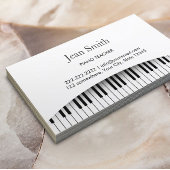 Clés de piano classe Carte de visite enseignant de