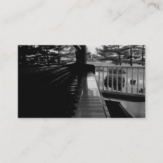 CLÉS de PIANO - modèle de carte de visite (Devant)