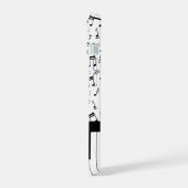 Clés de piano noir et blanc design (Côté gauche)