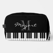 Clés de piano noir et blanc sac de voyage (Recto)
