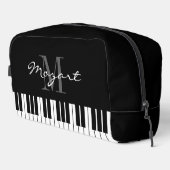 Clés de piano noir et blanc sac de voyage (Coin droit)