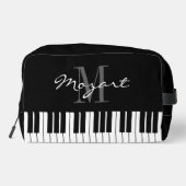 Clés de piano noir et blanc sac de voyage (Verso)