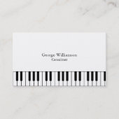 Clés de piano personnalisées Instruments Carte de (Devant)