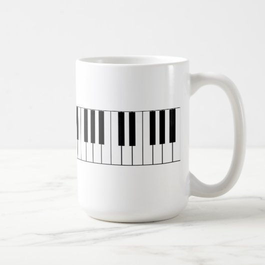 Clés de piano - tasse de café (Droite)