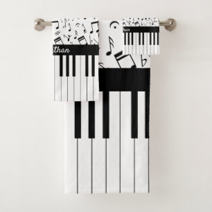 Clés noires et blanches élégantes de piano