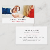 Clés, Réaliseur, Carte de visite de l'agent immobi (Devant / Derrière)