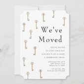 Clés vintages Nouveau Faire-part d'accueil et invi (Devant)