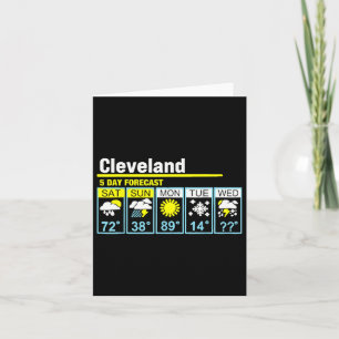 Cleveland 5-daagse weersverwachting Grappig Reizen Kaart