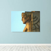 Cleveland B/W Art Deco Verpakt Canvas (Insitu (Houten vloer))