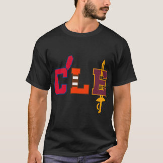 Cleveland Baseball Bats Ohio CLE Retro Gif T-shirt