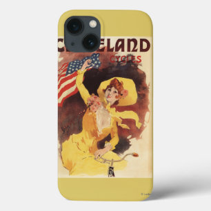 Cleveland Bicycles American Girl in Yellow iPhone 13 Hoesje