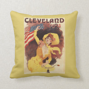 Cleveland Bicycles American Girl in Yellow Kussen