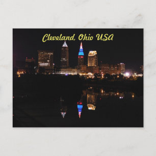 Cleveland, Briefkaart Ohio USA (River Reflection)