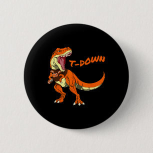 Cleveland Dinosaur Tyrannosaurus Rex Voetbal Touch Ronde Button 5,7 Cm