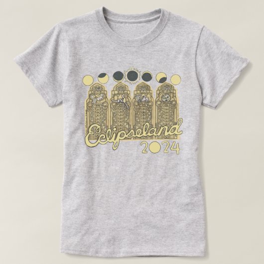 Cleveland Eclipseland Women's TShirt (acier léger) (Design devant)