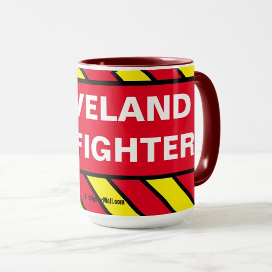 CLEVELAND FIREFIGHER MUG (Devant droit)