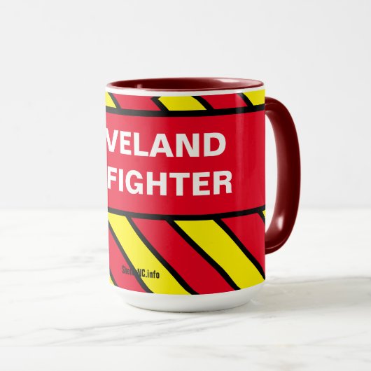 CLEVELAND FIREFIGHER MUG (Devant droit)