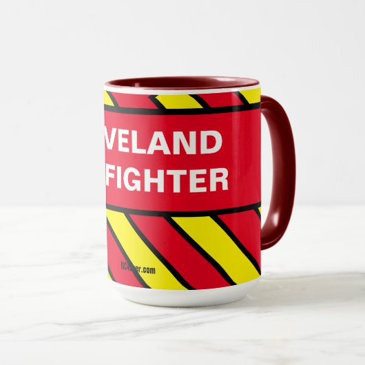CLEVELAND FIREFIGHER MUG (Devant droit)