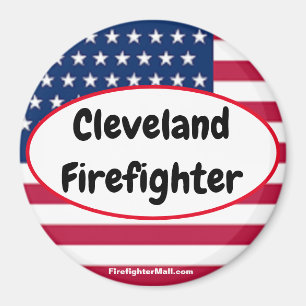 Cleveland Firefighter patriottische magneet