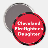 Cleveland Firefighter's Daughter magnet Magneet (Voorkant / Achterkant)
