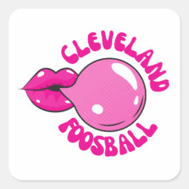 Cleveland Foosball Bubblegum Sticker
