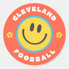 Cleveland Foosball Smile Sticker