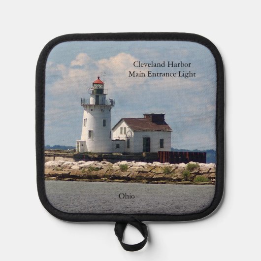 Cleveland Harbour Main Entrance Lichte pot houder (Voorkant)